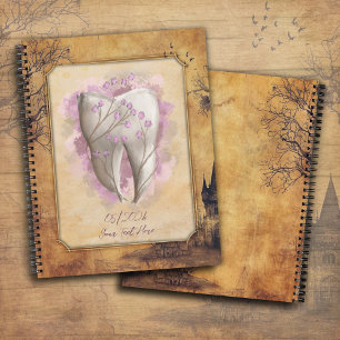 Élégant journal dentaire à l'ancienne / Carnet