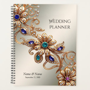Élégant Joyau d'or Planner