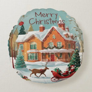 Élégant Joyeux Coussin de Noël