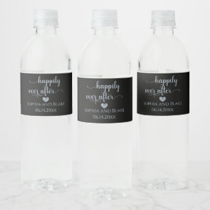 Elégant Joyeux Jour Après Étiquette de bouteille d