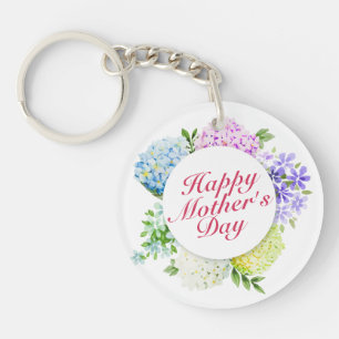 Elégant Joyeux Porte - clé de cadre floral Fête de