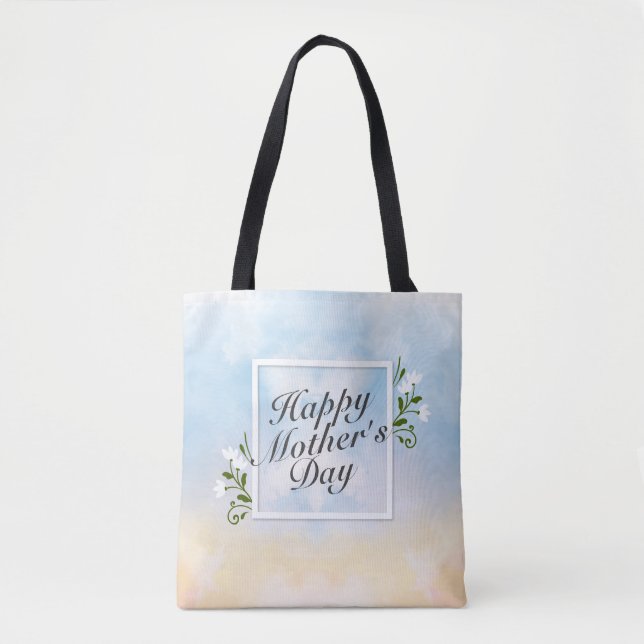 Elégant Joyeux Sac fourre-tout de cadre floral Fêt (Devant)