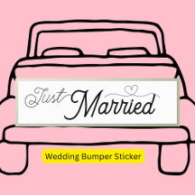 Elegant Just Married Heart