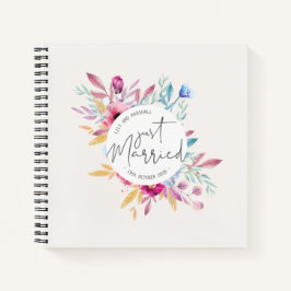 Elegant Just Married Wedding | Gästebuch Notizbuch