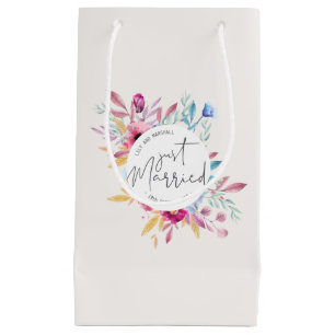 Elegant Just Married Wedding   Geschenktasche Kleine Geschenktüte