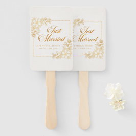 Elegant Just Married Wedding | Handfächer