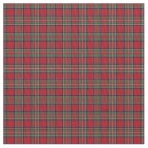 Elegant Kariert Stewart Red Green Tartan Stoff
