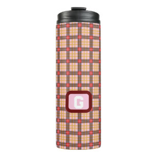 Elegant Kariert Thermosbecher