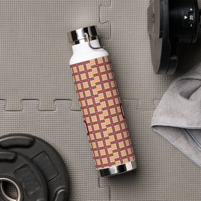 Elegant Kariert Trinkflasche (Fitnessstudio)