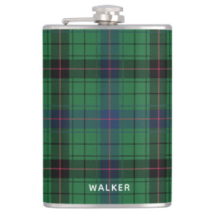 Elegant Karierter Davidson-Tartan personalisiert Flachmann