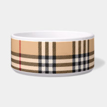 Elegant Karo Warm Beige Grund Weiß Schwarz Braun T