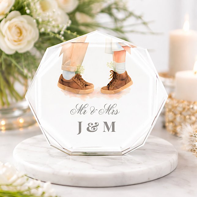 Elegant Keepsake Newlyweds Gift Bride Groom  Fotoblock (Von Creator hochgeladen)
