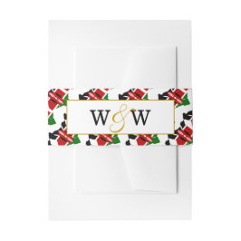 Elegant KENYA Monogram Wedding Celebration Einladungsbanderole