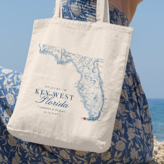 Elégant Key West Florida Mariage Sac fourre-tout d