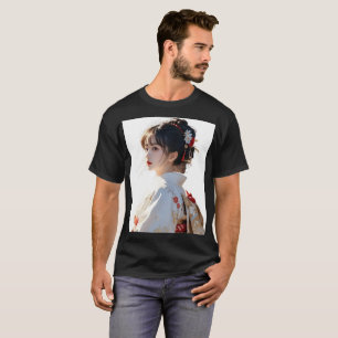 Elegant Kimono Girl Museo Cantonale d'Arte Inspiri T-Shirt