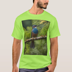 Elegant Kingfisher Apparel - Nature's Luxury in Ev T-Shirt