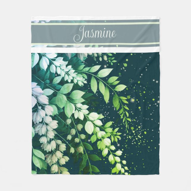 Elegant Laburnum Cascade Fleecedecke (Vorderseite)