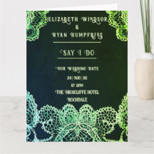 Elegant Lace" Einladung zur Hochzeit