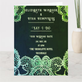 Elegant Lace" Einladung zur Hochzeit
