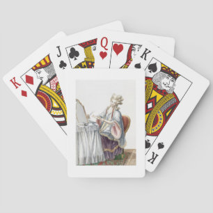 Elegant Lady at her Dressing Table, Ga-Plattform Spielkarten