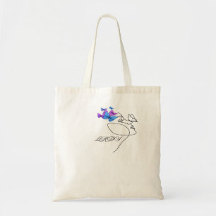 Elegant LADY Typography Tote Bag Minimal Chic
