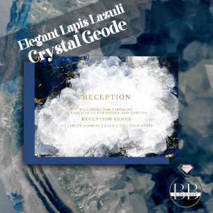 Elegant Lapis Lazuli Crystal Geode Einladung