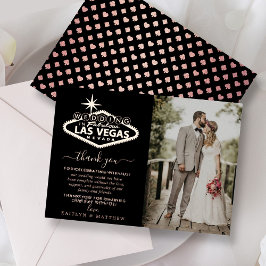 Elegant Las Vegas Hochzeit in Urlaubsort Vielen Da Folieneinladung