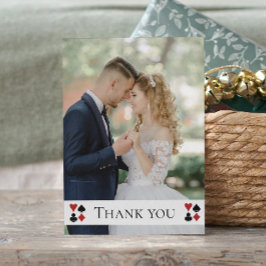 Elegant Las Vegas Wedding Vielen Dank Foto Postkarte