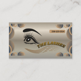 Elegant Lash Artist Business Card – Customizable E Visitenkarte