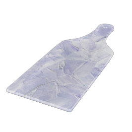 Elegant Lavender And White Paint Pattern Schneidebrett