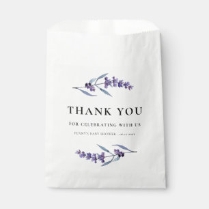 Elegant Lavender Baby Shower Vielen Dank Geschenktütchen