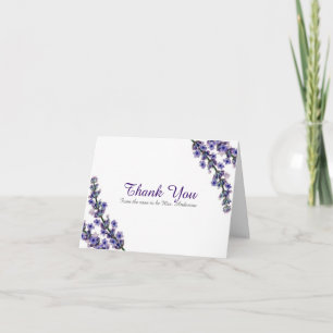 Elegant Lavender Dankeschön Card Dankeskarte
