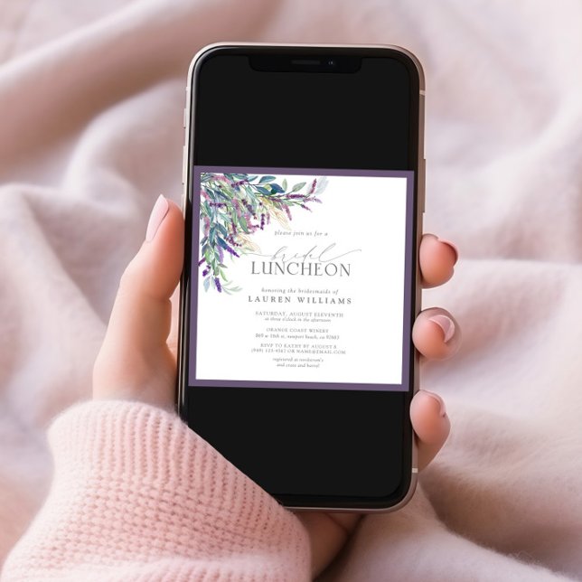Elegant Lavender Floral Einladung (Von Creator hochgeladen)
