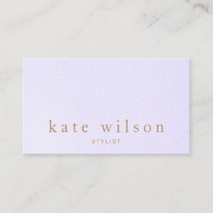 Elegant Lavender Leather Beruflich Visitenkarte