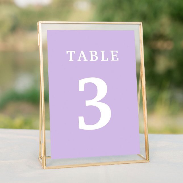Elegant Lavender Mariage Numéro de table (Elegant Lavender Wedding Table Number
)