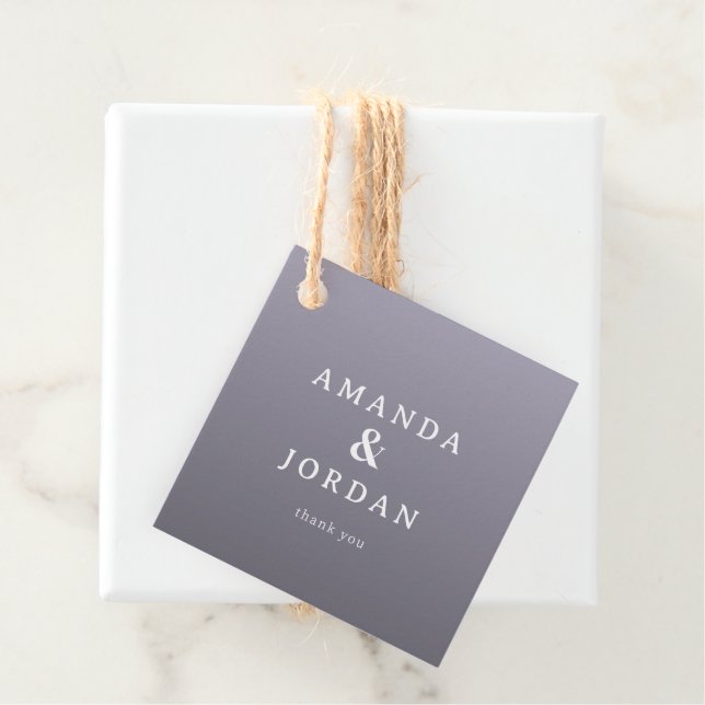 Elegant Lavender Minimalist Names Geschenkanhänger (Beispiel)