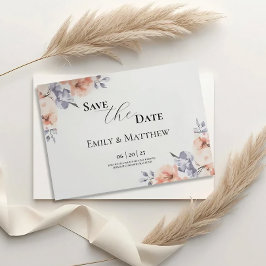 Elegant Lavender Watercolor Wedding Save The Date