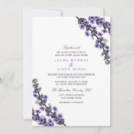 Elegant Lavender Wedding Einladung
