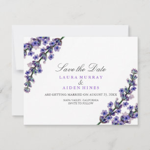 Elegant Lavender Wedding speichern das Datum Save The Date