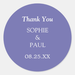 Elegant Lavender Wedding Vielen Dank Sticker