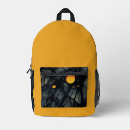 Elegant lebendig Mustard & Black Gray Moderne Bedruckter Rucksack