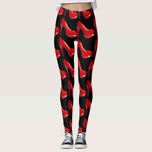Élégant leggings à talons hauts (Devant)