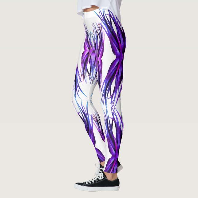 Élégant Leggings Art Plante (Gauche)