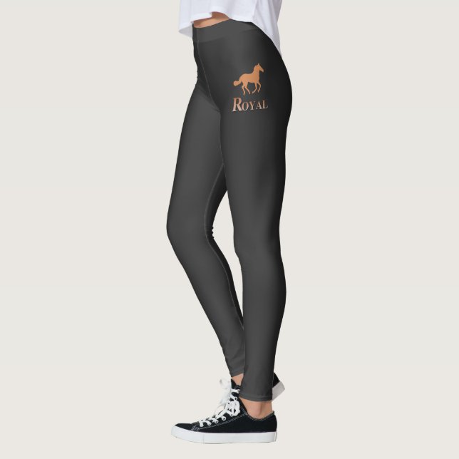 Élégant Leggings en noir et or (Gauche)