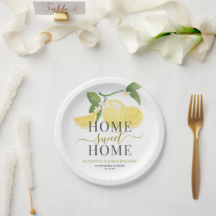 Elegant Lemon Zuhause Sweet Zuhause Housewarming P Pappteller