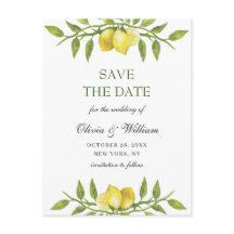 Elegant Lemons Grüne Hochzeit speichern Sie den Te