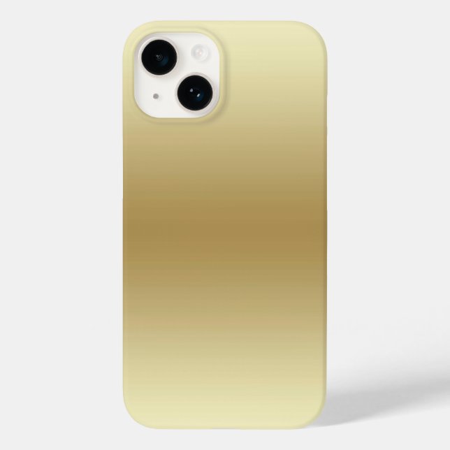 Elegant Light Gold Aquamarin iPhone 14 / iPad Gehä Case-Mate iPhone 14 Hülle (Rückseite)
