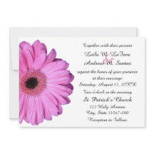 Elegant Light Pink Gerbera Daisy Wedding
