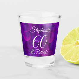 Elegant Lila 60 und Rentenersatz Schnapsglas