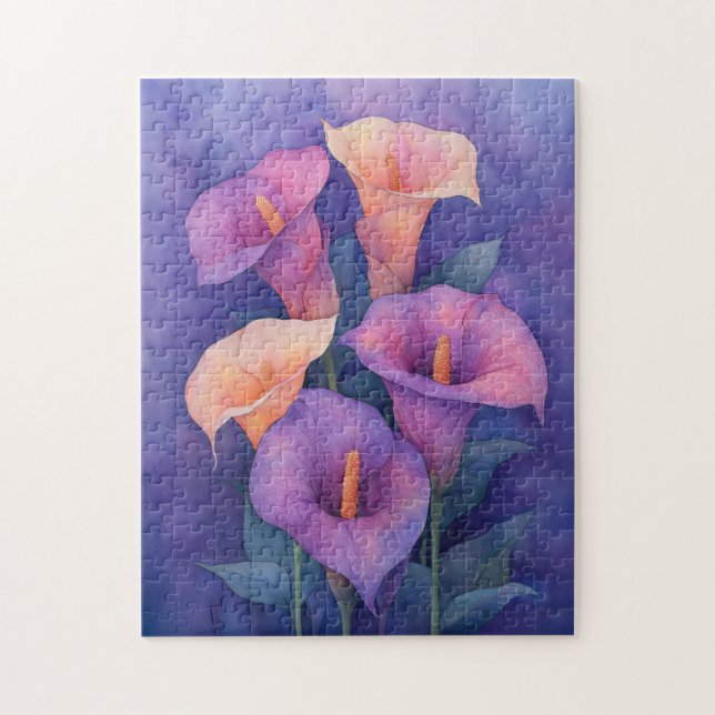 Elegant Lila Calla Lilies (Vertikal)